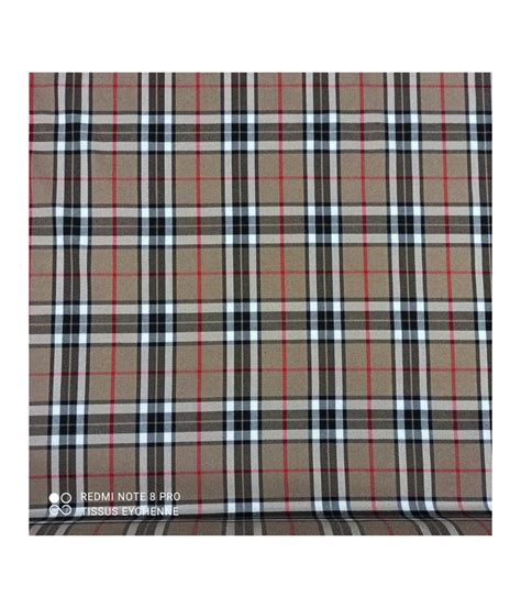 tissu tartan burberry